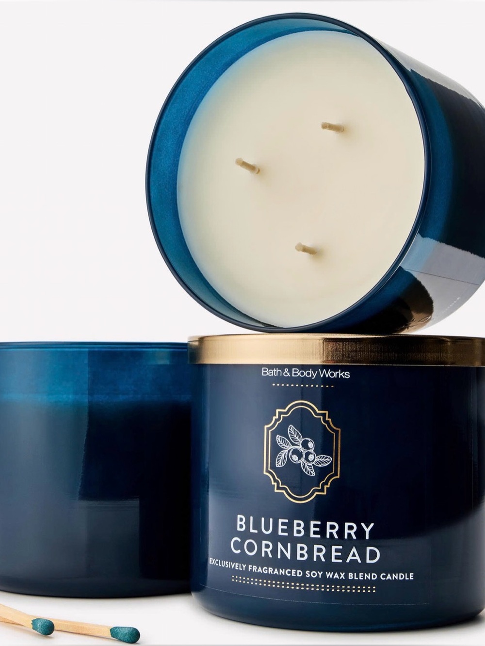 New Bath & Body Works Blueberry Cornbread
3-Wick Candle - Picture 3 of 7